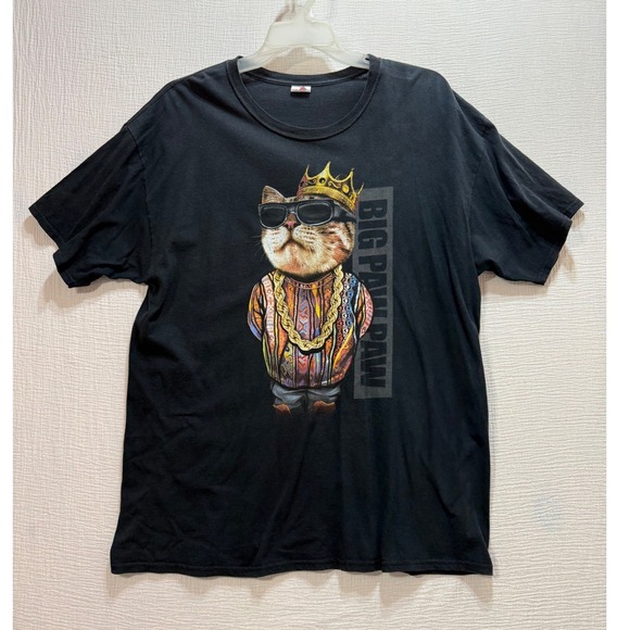 Fruit of the Loom Other - Fruit of the Loom BIG PAWPAW Graphic Men's T-shirt‎ Black XL Novelty Casual